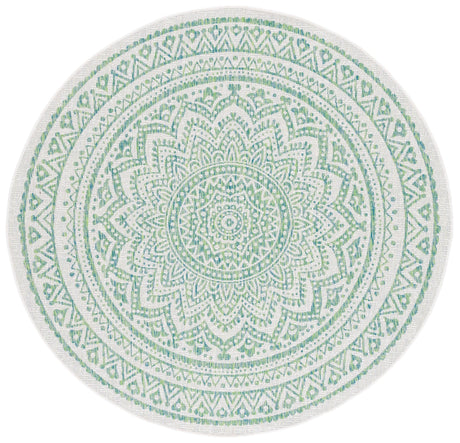 Safavieh Courtyard Cy8734 Ivory/Green Rug - Safavieh - cy8734 - 55712 - 214