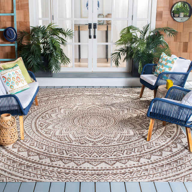 Safavieh Courtyard Cy8734 Light Beige/Light Brown Rug - Safavieh - cy8734 - 36312 - 4r