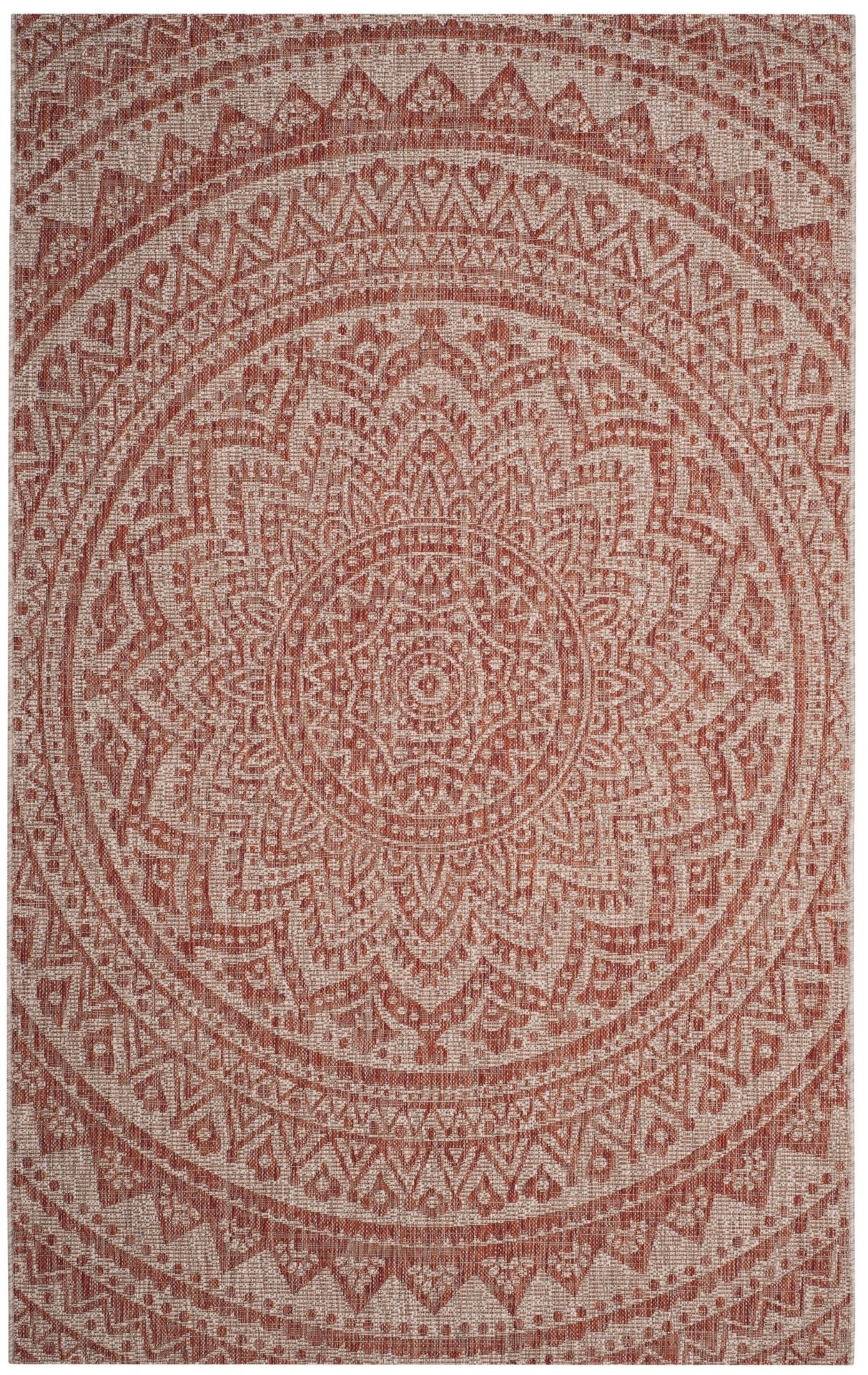 Safavieh Courtyard Cy8734 Light Beige/Terracotta Rug - Safavieh - cy8734 - 36512 - 2