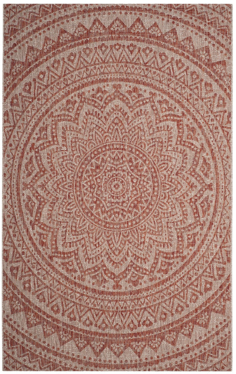 Safavieh Courtyard Cy8734 Light Beige/Terracotta Rug - Safavieh - cy8734 - 36512 - 2