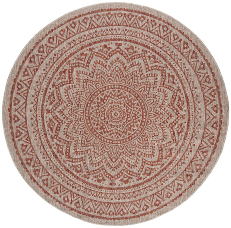 Safavieh Courtyard Cy8734 Light Beige/Terracotta Rug - Safavieh - cy8734 - 36512 - 4r