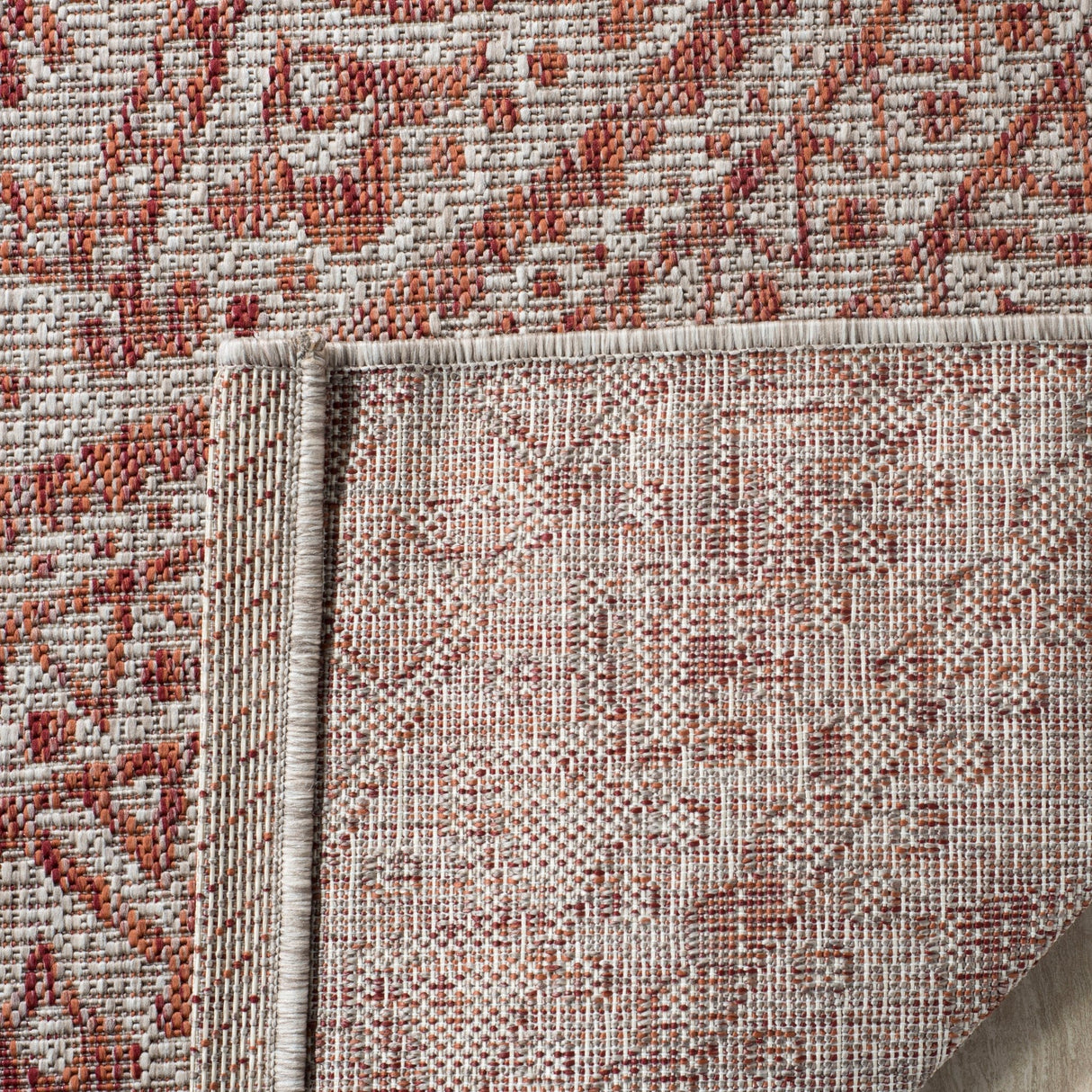 Safavieh Courtyard Cy8734 Light Beige/Terracotta Rug - Safavieh - cy8734 - 36512 - 4r