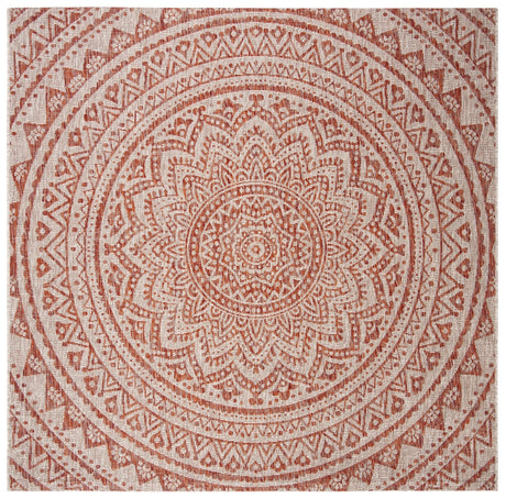 Safavieh Courtyard Cy8734 Light Beige/Terracotta Rug - Safavieh - cy8734 - 36512 - 4sq