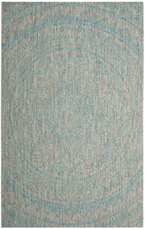 Safavieh Courtyard Cy8734 Light Grey/Aqua Rug - Safavieh - cy8734 - 37112 - 2