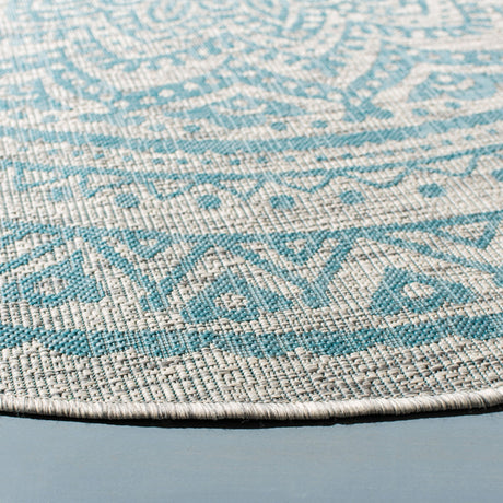 Safavieh Courtyard Cy8734 Light Grey/Aqua Rug - Safavieh - cy8734 - 37112 - 2