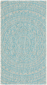 Safavieh Courtyard Cy8734 Light Grey/Aqua Rug - Safavieh - cy8734 - 37112 - 4sq