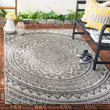 Safavieh Courtyard Cy8734 Light Grey/Black Rug - Safavieh - cy8734 - 37612 - 2