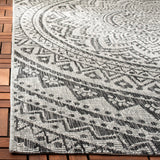 Safavieh Courtyard Cy8734 Light Grey/Black Rug - Safavieh - cy8734 - 37612 - 4r