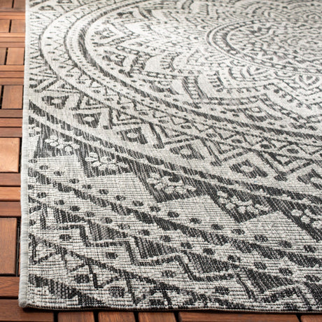 Safavieh Courtyard Cy8734 Light Grey/Black Rug - Safavieh - cy8734 - 37612 - 4r