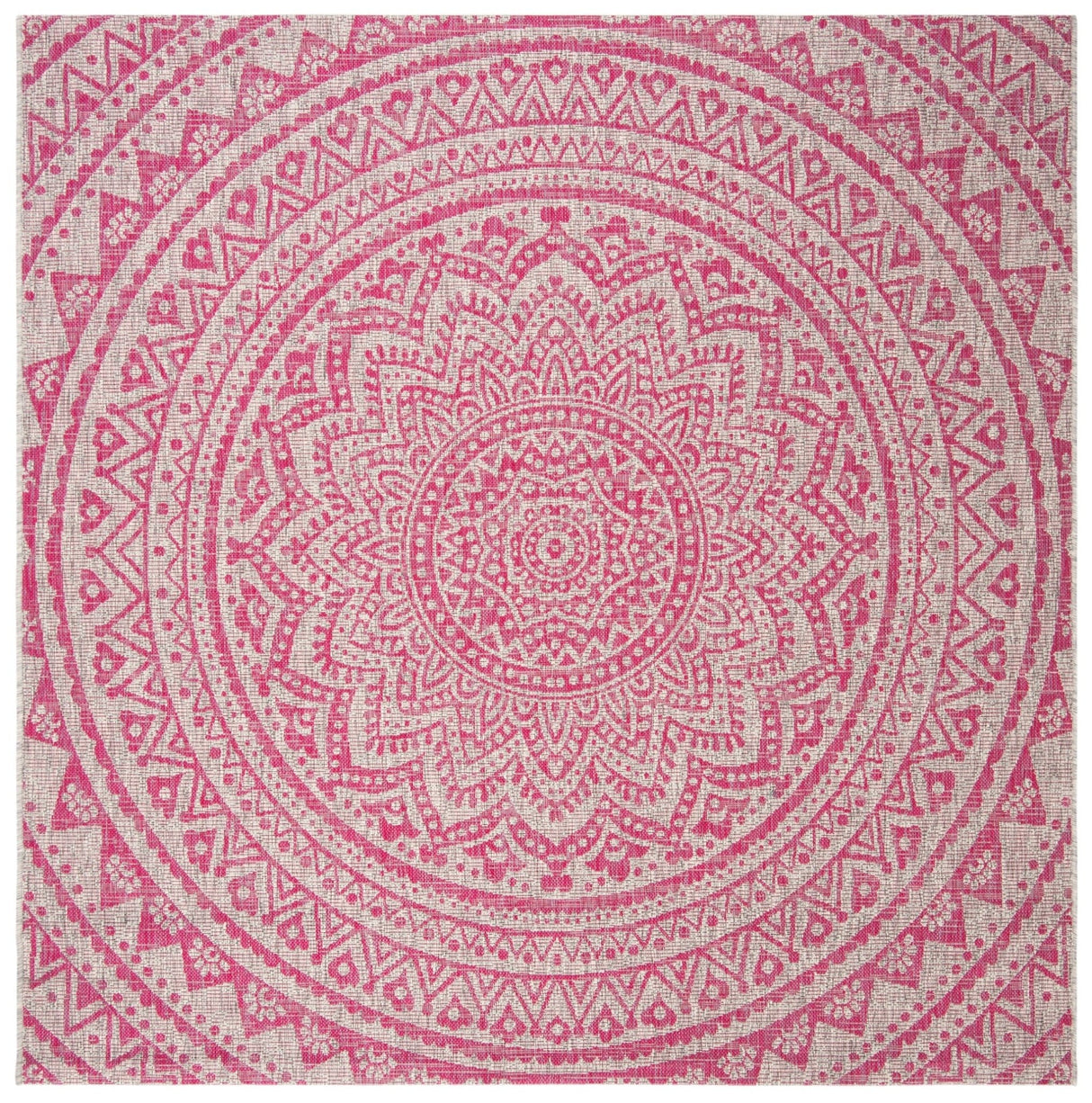 Safavieh Courtyard Cy8734 Light Grey/Fuchsia Rug - Safavieh - cy8734 - 39712 - 4sq
