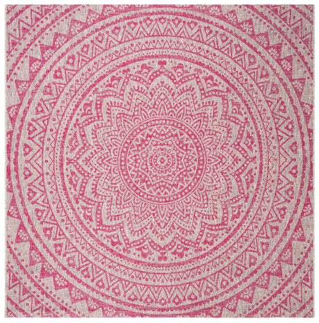 Safavieh Courtyard Cy8734 Light Grey/Fuchsia Rug - Safavieh - cy8734 - 39712 - 4sq