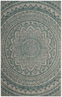Safavieh Courtyard Cy8734 Light Grey/Teal Rug - Safavieh - cy8734 - 37212 - 2