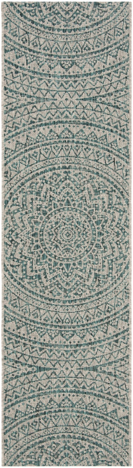 Safavieh Courtyard Cy8734 Light Grey/Teal Rug - Safavieh - cy8734 - 37212 - 3