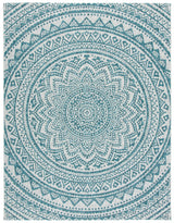 Safavieh Courtyard Cy8734 Light Grey/Teal Rug - Safavieh - cy8734 - 37212 - 4r