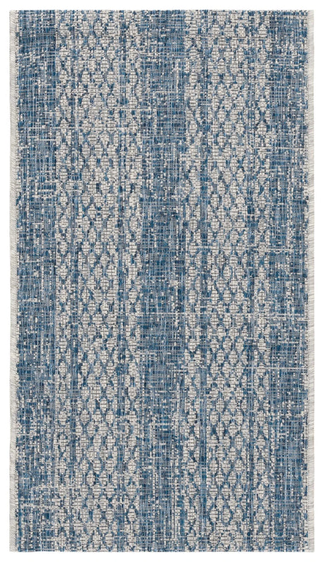 Safavieh Courtyard 2'-0" x 3'-7" Rug in Light Grey / Blue