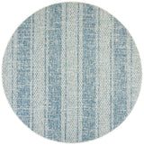 Safavieh Courtyard 6'-7" x 6'-7" Rug in Light Grey / Blue