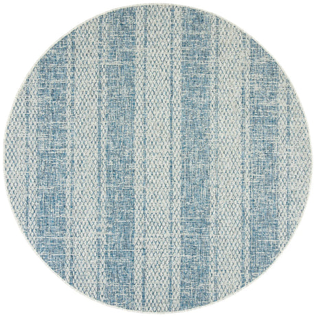 Safavieh Courtyard 6'-7" x 6'-7" Rug in Light Grey / Blue