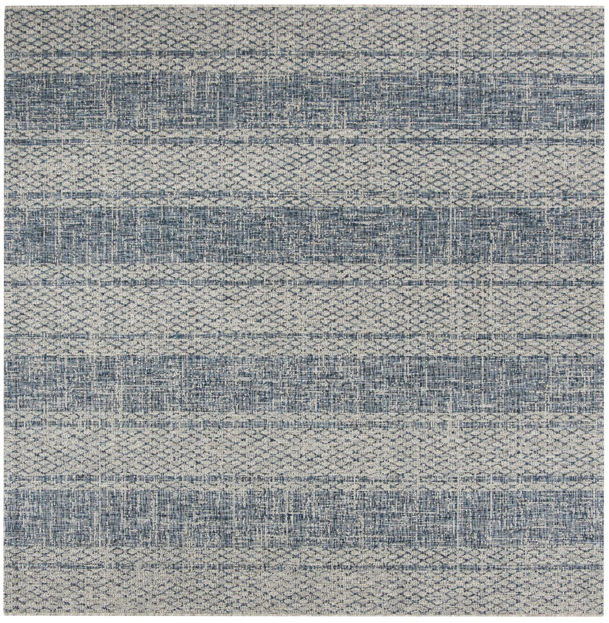 Safavieh Courtyard 6'-7" x 6'-7" Rug in Light Grey / Blue