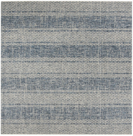 Safavieh Courtyard 6'-7" x 6'-7" Rug in Light Grey / Blue