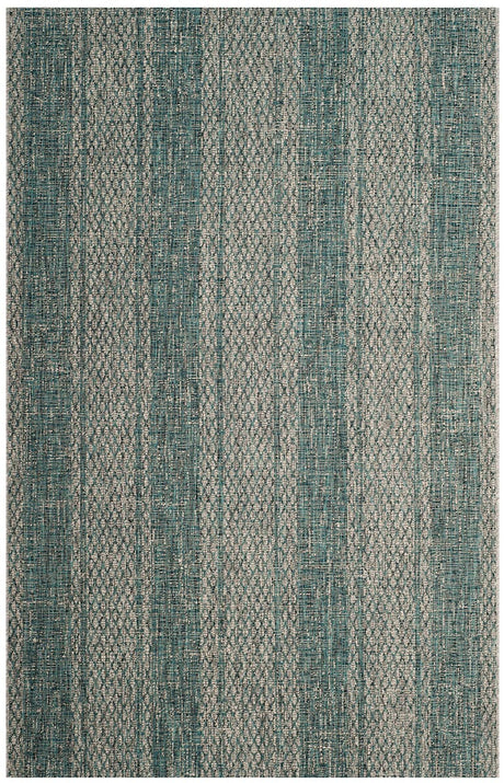 Safavieh Courtyard Cy8736 - 37212 Light Grey / Teal Rugs - Safavieh - cy8736 - 37212 - 2