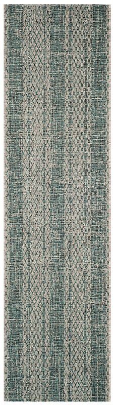 Safavieh Courtyard Cy8736 - 37212 Light Grey / Teal Rugs - Safavieh - cy8736 - 37212 - 28