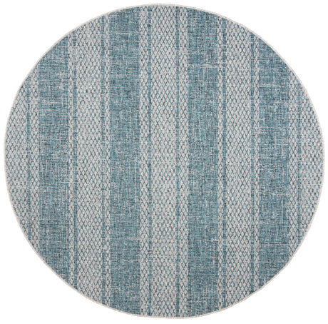 Safavieh Courtyard Cy8736 Light Grey/Teal Rug - Safavieh - cy8736 - 37212 - 4r