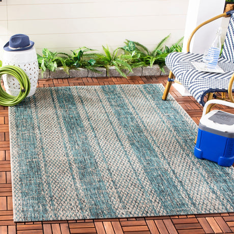 Safavieh Courtyard Cy8736 Light Grey/Teal Rug - Safavieh - cy8736 - 37212 - 9
