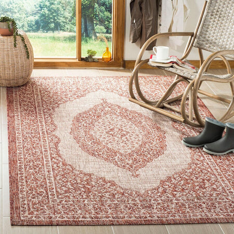 Safavieh Courtyard Cy8751 - 36512 Light Beige / Terracotta Rugs - Safavieh - cy8751 - 36512 - 2