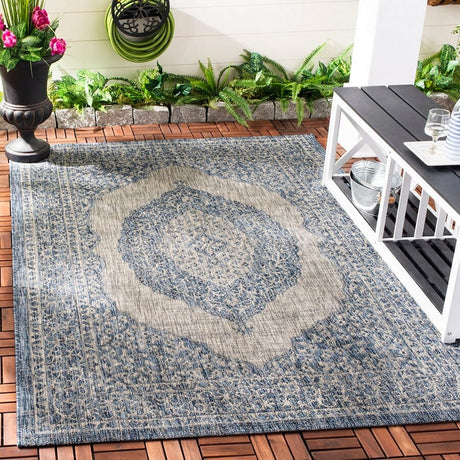 Safavieh Courtyard Cy8751 - 36812 Light Grey / Blue Rugs - Safavieh - cy8751 - 36812 - 2