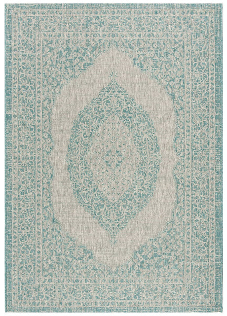 Safavieh Courtyard Cy8751 - 37112 Light Grey / Aqua Rugs - Safavieh - cy8751 - 37112 - 2