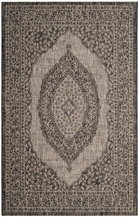 Safavieh Courtyard Cy8751 - 37612 Light Grey / Black Rugs - Safavieh - cy8751 - 37612 - 2