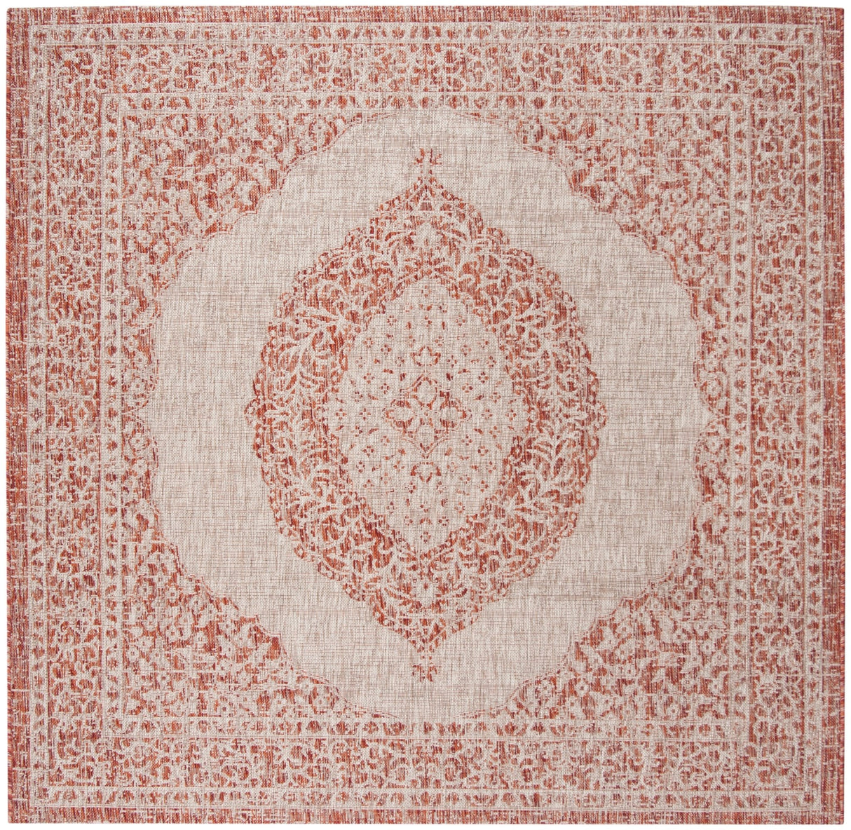 Safavieh Courtyard Cy8751 Light Beige/Terracotta Rug - Safavieh - cy8751 - 36512 - 4sq