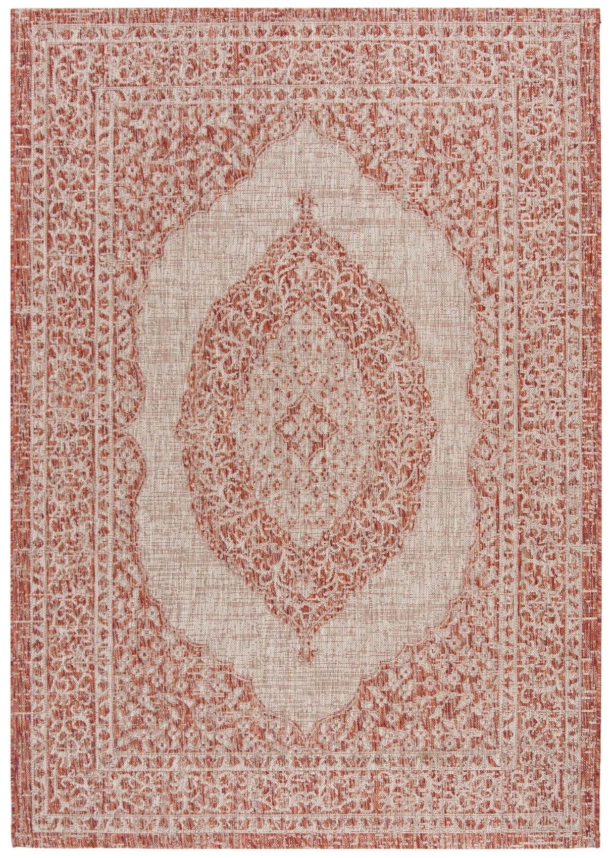 Safavieh Courtyard Cy8751 Light Beige/Terracotta Rug - Safavieh - cy8751 - 36512 - 9