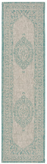 Safavieh Courtyard Cy8751 Light Grey/Aqua Rug - Safavieh - cy8751 - 37112 - 27