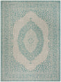 Safavieh Courtyard Cy8751 Light Grey/Aqua Rug - Safavieh - cy8751 - 37112 - 810