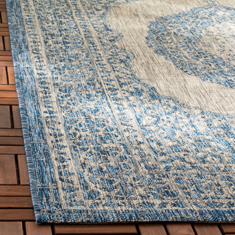 Safavieh Courtyard Cy8751 Light Grey/Blue Rug - Safavieh - cy8751 - 36812 - 5r