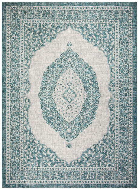 Safavieh Courtyard Cy8751 Light Grey/Teal Rug - Safavieh - cy8751 - 37212 - 27