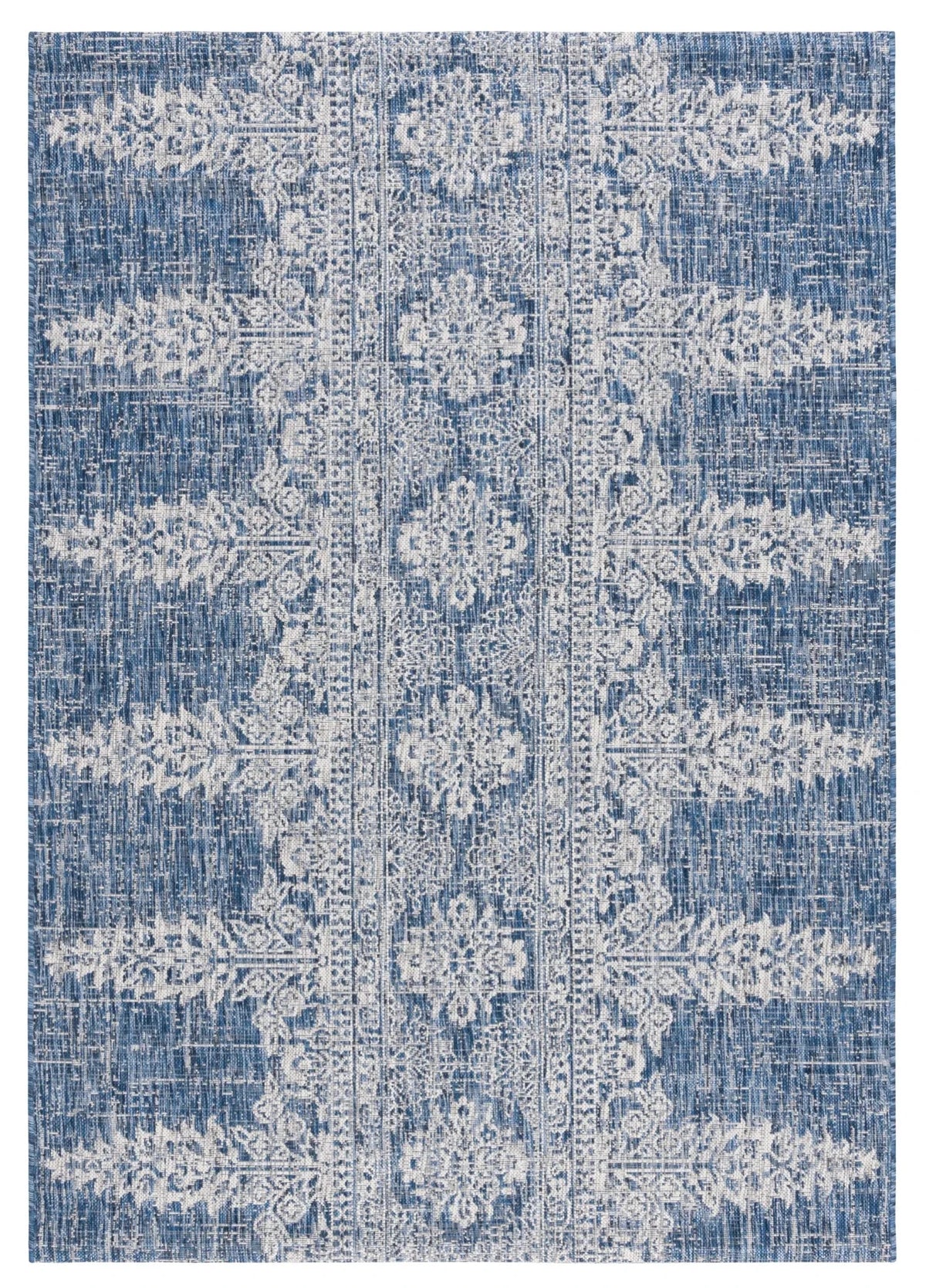 Safavieh Courtyard 5'-3" x 7'-7" Rug in Navy / Grey