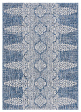 Safavieh Courtyard 5'-3" x 7'-7" Rug in Navy / Grey