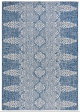 Safavieh Courtyard 8'-0" x 11'-0" Rug in Navy / Grey