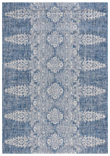 Safavieh Courtyard 6'-7" x 9'-6" Rug in Navy / Grey