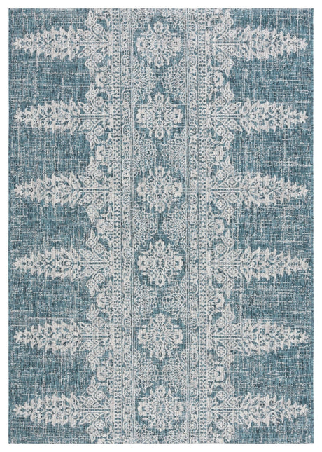 Safavieh Courtyard Cy8796 - 37221 Teal/Grey Rug - Safavieh - cy8796 - 37221 - 5