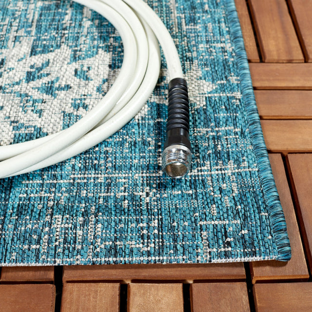 Safavieh Courtyard Cy8796 - 37221 Teal/Grey Rug - Safavieh - cy8796 - 37221 - 5