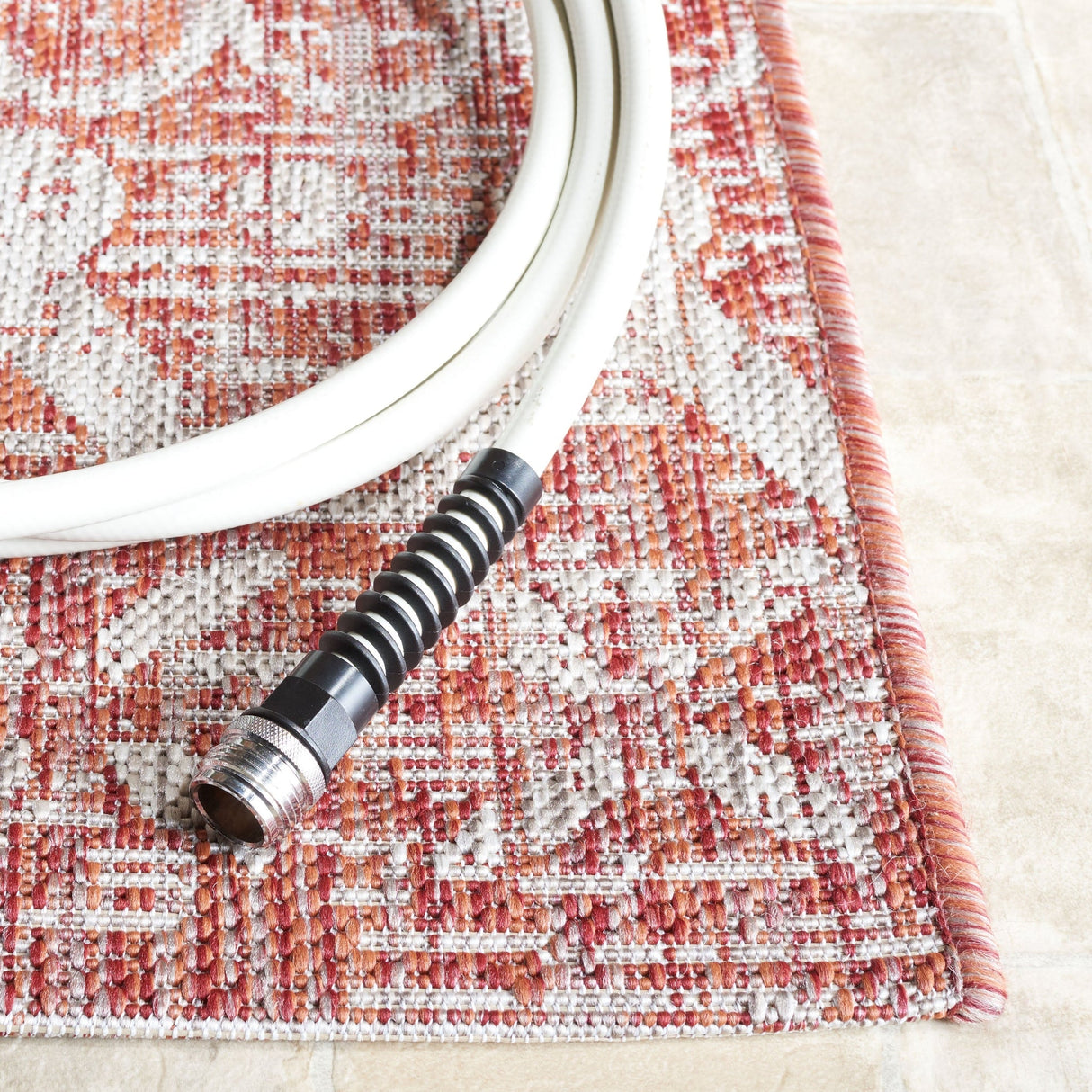 Safavieh Courtyard Cy8798 - 36521 Rust/Grey Rug - Safavieh - cy8798 - 36521 - 5