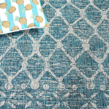 Safavieh Courtyard Cy8798 - 37221 Teal/Grey Rug - Safavieh - cy8798 - 37221 - 5