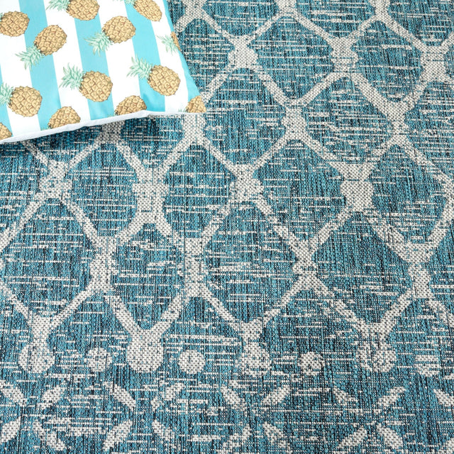 Safavieh Courtyard Cy8798 - 37221 Teal/Grey Rug - Safavieh - cy8798 - 37221 - 5
