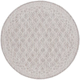 Safavieh Courtyard 6'-7" x 6'-7" Rug in Ivory / Beige Grey