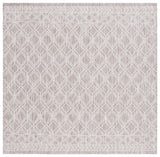 Safavieh Courtyard 6'-7" x 6'-7" Rug in Ivory / Beige Grey