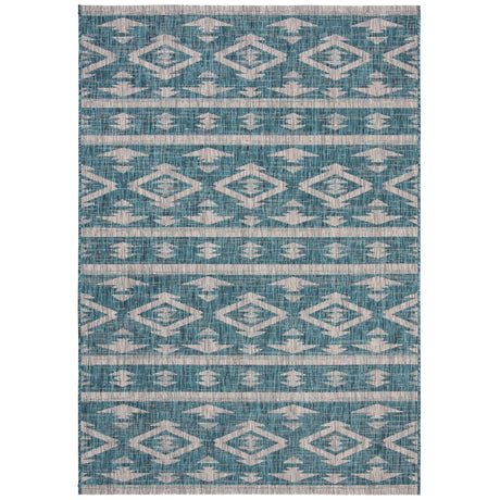 Safavieh Courtyard Cy8863 - 37221 Teal/Grey Rugs - Safavieh - cy8863 - 37221 - 2