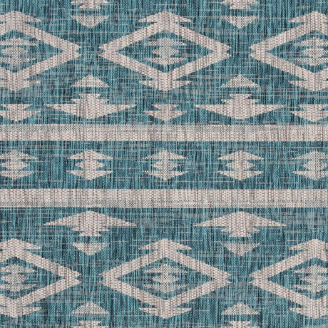 Safavieh Courtyard Cy8863 - 37221 Teal/Grey Rugs - Safavieh - cy8863 - 37221 - 7r